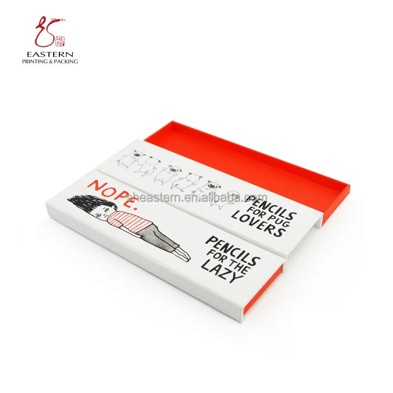Custom Elegant Pencil Case Paper Gift Box Packaging