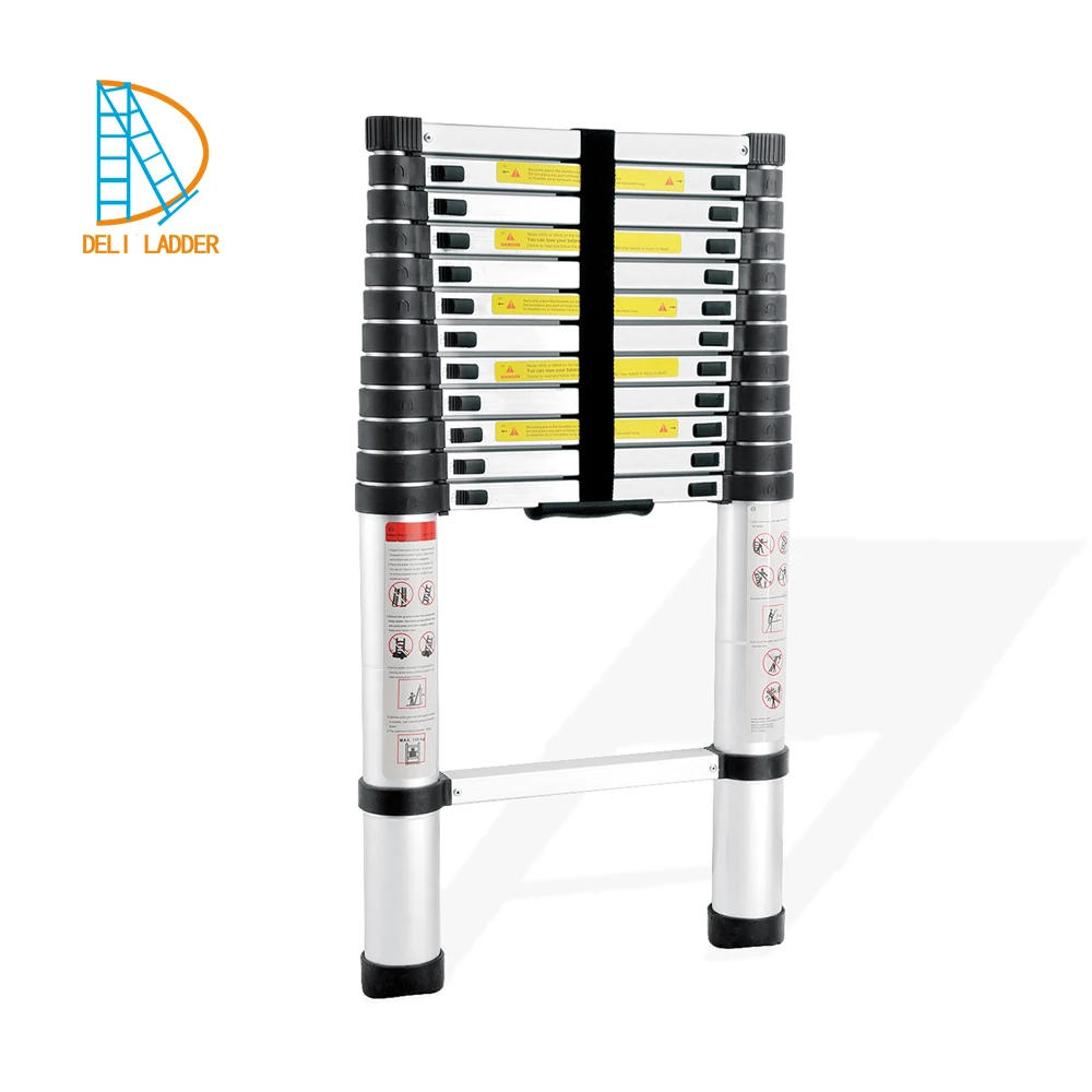 3.8 m telescopic ladder ladder aluminum ladder for homeuse