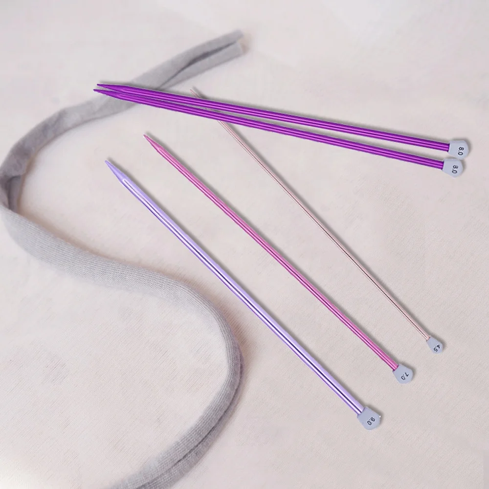 
2PCS/SET SKC High Quality Colorful Single Handle Knitting Needle Tool Sweater Needle Crochet Hook 