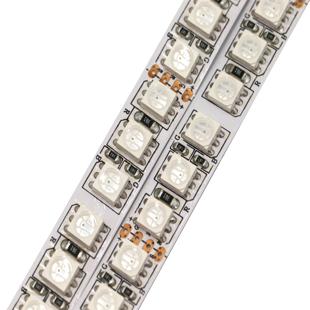 High quality  led stripe SMD5050 120 leds/m rgb flexible strip  12V 24V