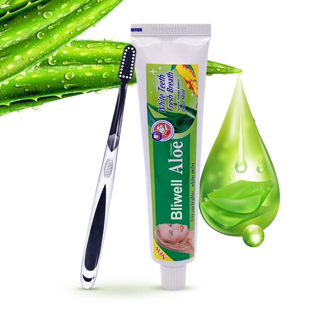 
OEM Private Brand Natural Herbal Aloe Vera Toothpaste For Teeth Whitening Anti Sensitive Toothpaste 
