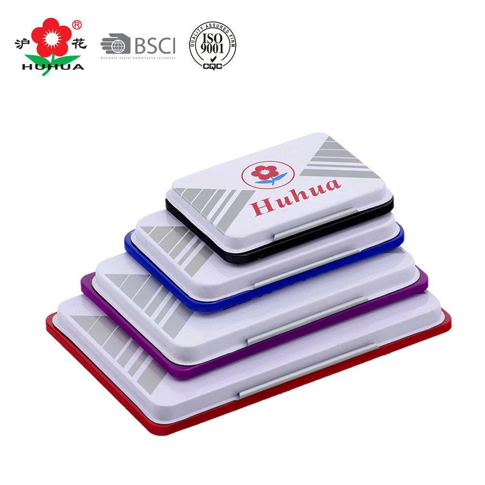 182 huhua office metal case stamp pad refill ink stamp pad