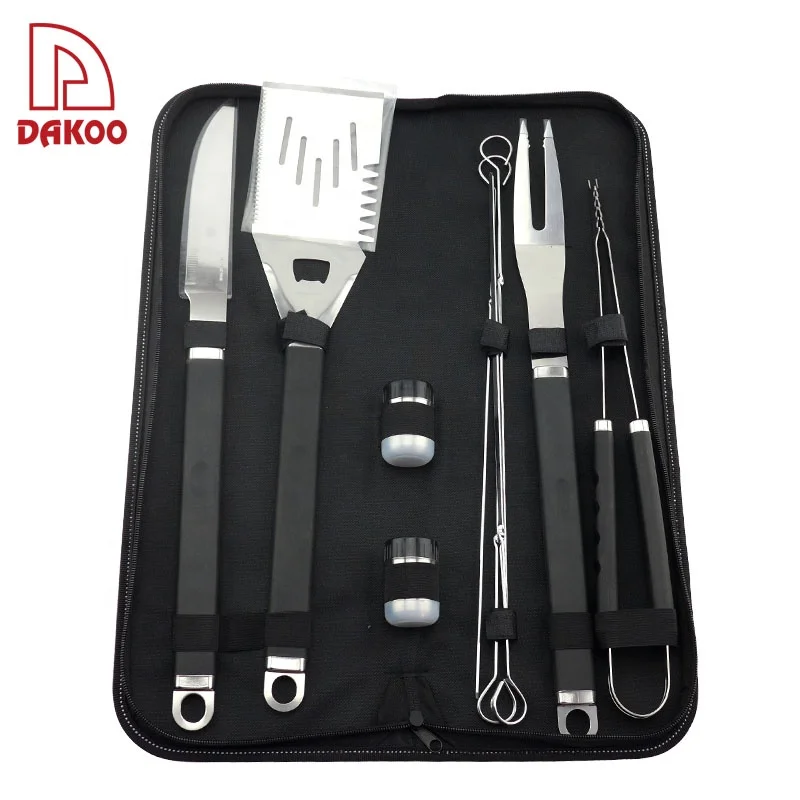 
Нержавеющая сталь 430 материал PP 11 шт. набор инструментов для барбекю нож и вилка аксессуар 