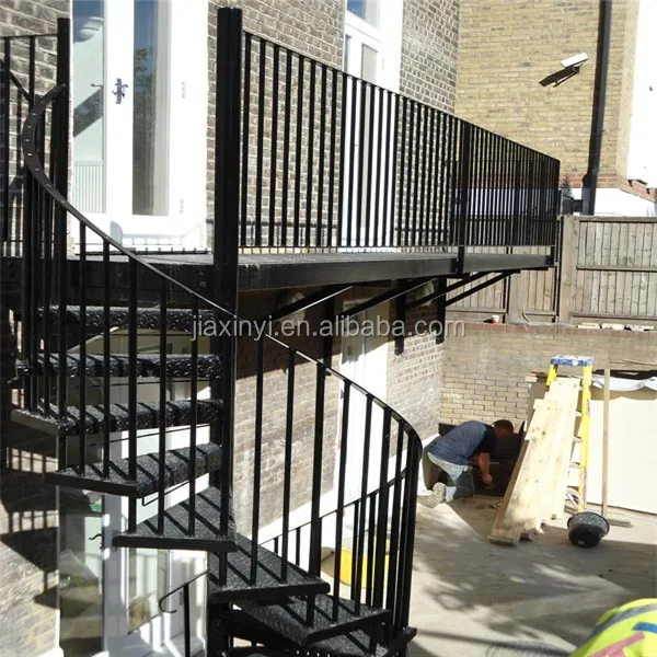 High Quality Outdoor Spiral Stairs Design Carbon Steel Use Metal Staircase