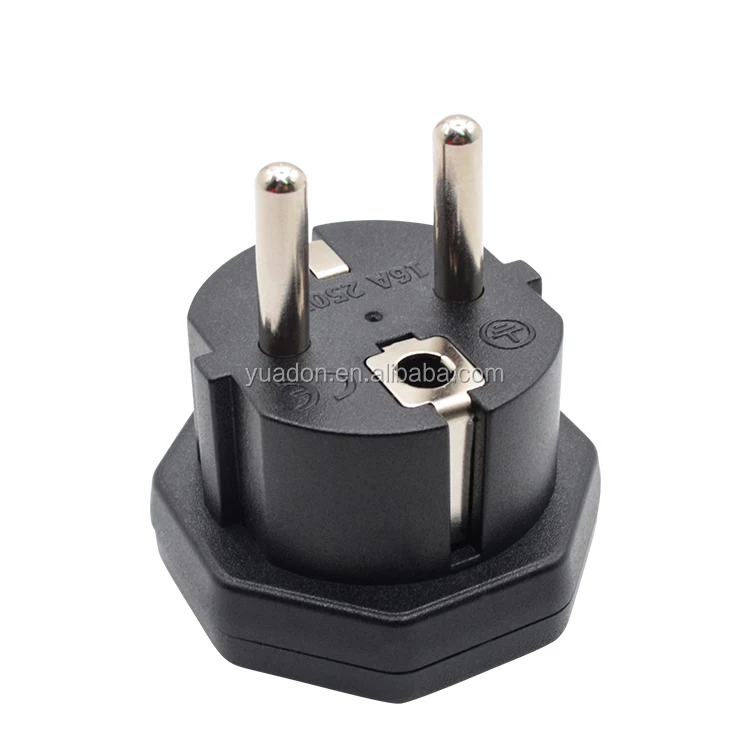 250V 16A Fire retardant Material US to EU EU French Germany travel adapter