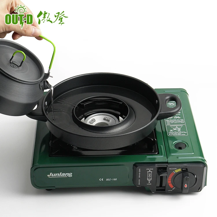 Aluminium alloy mini outdoor travel cooking black hot water kettle teapot