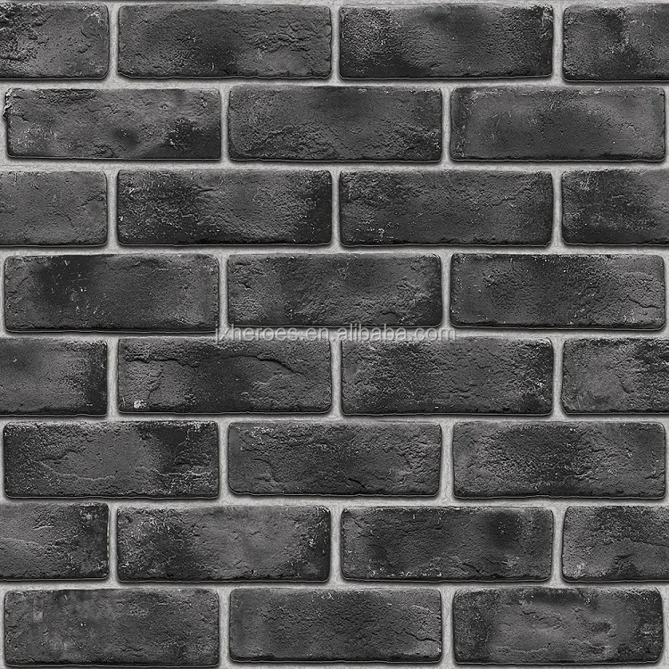 Modern Style 3D Brick Wall Pattern Western Restaurant and Cafe Decorative Wallpaper