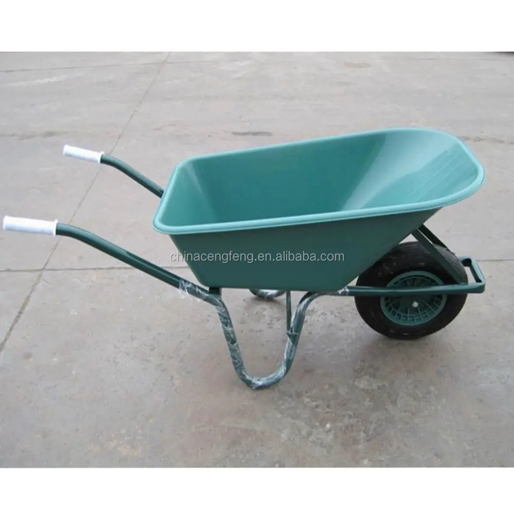 
 Сверхмощный 85L пластиковый лоток садовые тачки wb6414  