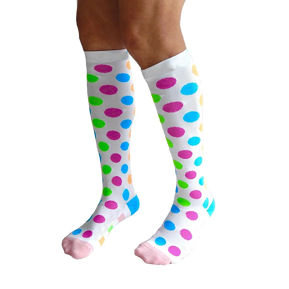 OEM Service Colorful Unisex Knee High Travel Flight Compression Socks For Travel Sport FOB Reference Price:Get Latest Price