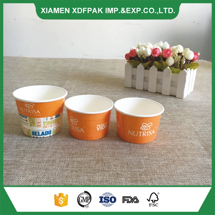 12 унц. Пользовательского Логотипа Бумажный Стаканчик для Мороженого