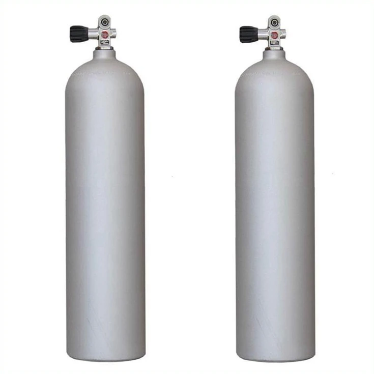 Cheap price 12l 200bar aluminum high pressure diving gas cylinder with first regulator