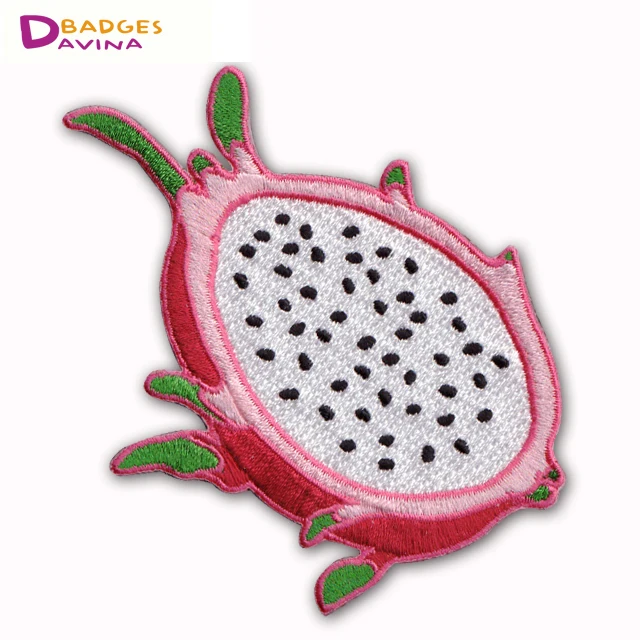 Wholesale Custom embroidered badge type twill fabric iron on embroidery patch Glow in the Dark Patches