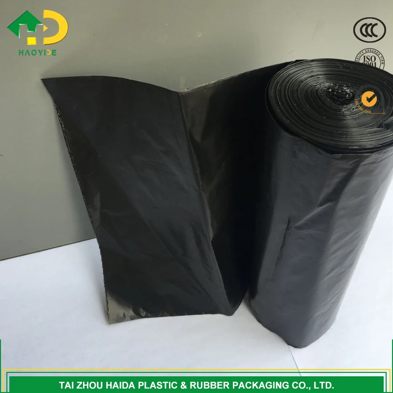 
Heavy Duty Rubber large black kitchen garbage bag 