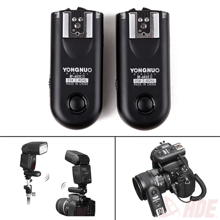 
Yongnuo RF-603 II Radio Wireless Remote Flash Trigger C3 for 5D 1D 50 