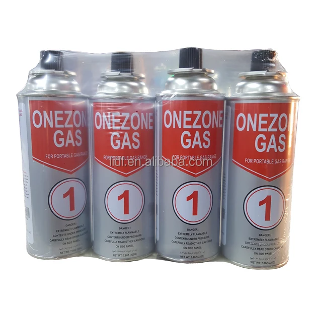 portable butane gas cartridge for camping 220g
