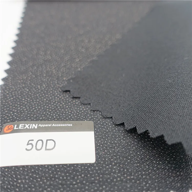 smooth 45 gsm white woven fusing interlining fusible/tailoring materials interlining