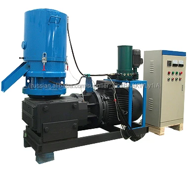 Small pellet press with electric motor