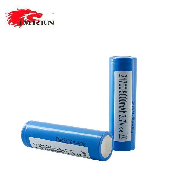 
10A INR 21700 Hot Selling Electric Scooter Battery 5000mah 50E 3.7V 500 Times 80g 21.05mm 3months-1year 70.77mm IMREN 