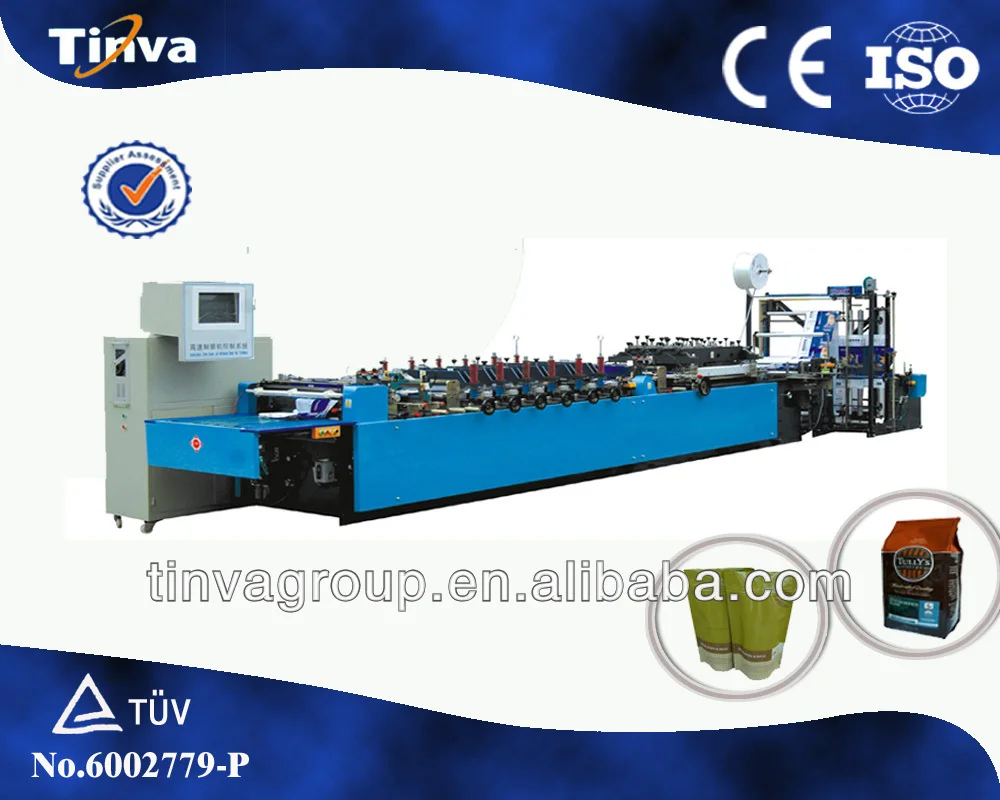 Сервомотор и автоматический ПЛК-пакет на молнии и самостоятельное трехстороннее уплотнение, машина для производства пакетов дой-Пак