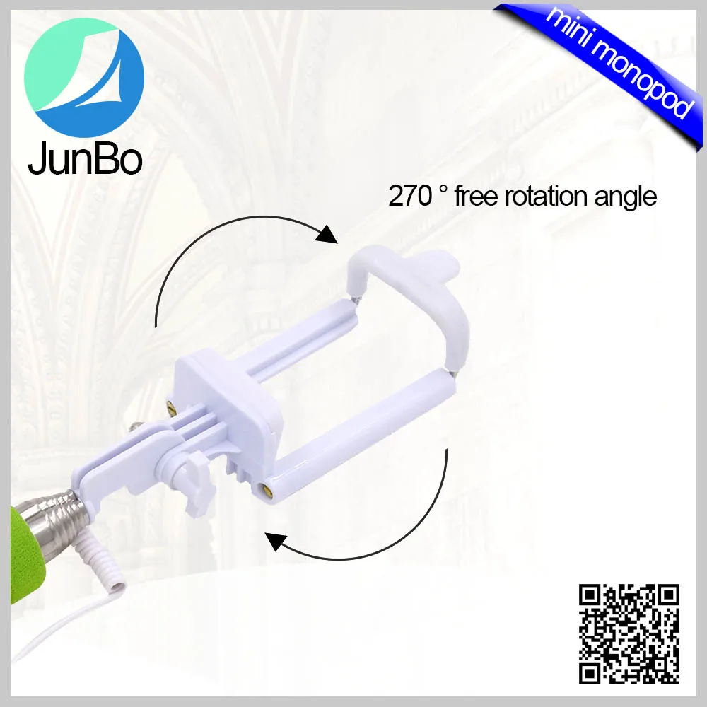 Горячий Продавать с Новых Универсальных Продуктов Питания Селфи Палка для Мобильного Телефона с Кабелем