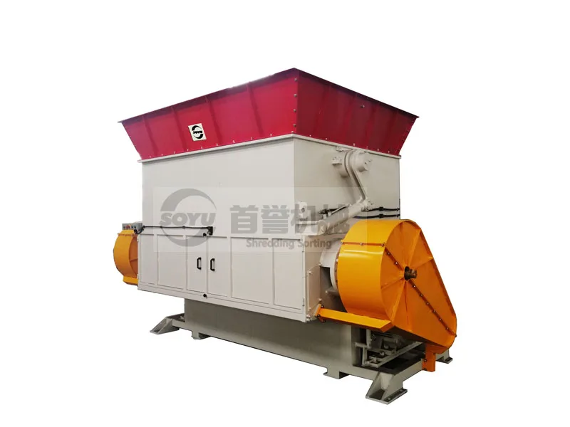 Custom Industrial Kitchen Food Waste Clothes Shredder And Shoes Shredder Machine For Sale
