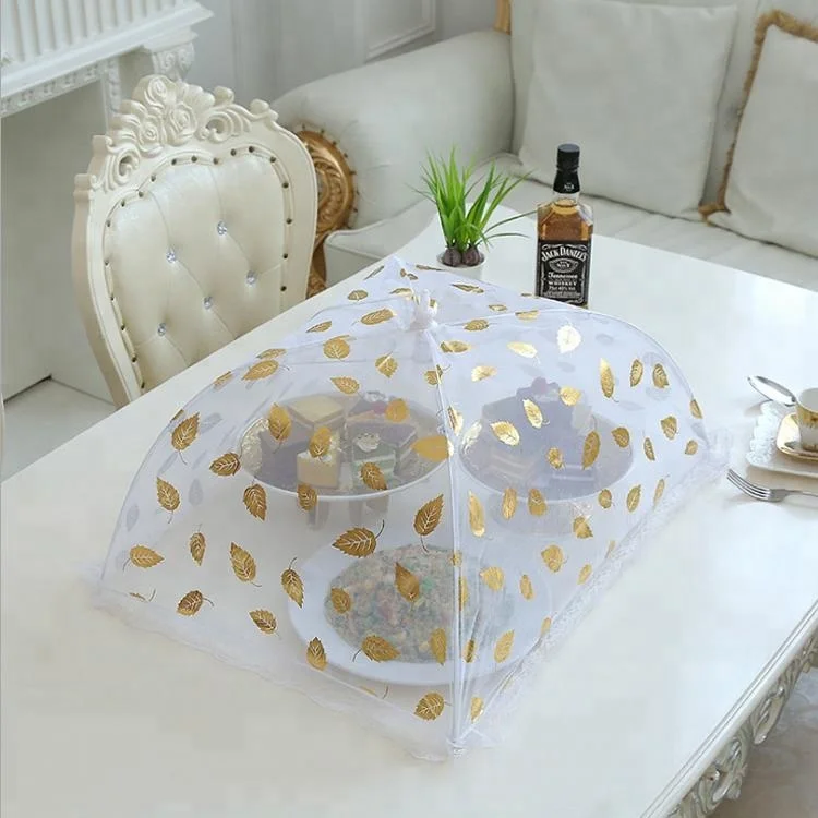 BaiChuan Round breathable mesh folded anti-mosquito fly net food cover