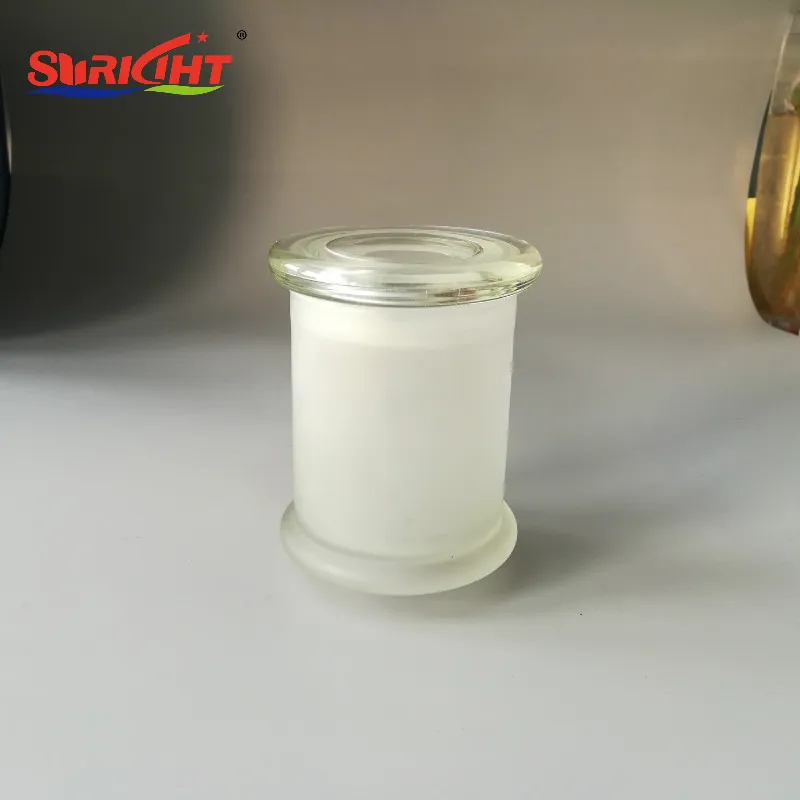 Мини-стеклянный держатель для свечи со стеклянной крышкой и пластиковыми свечками