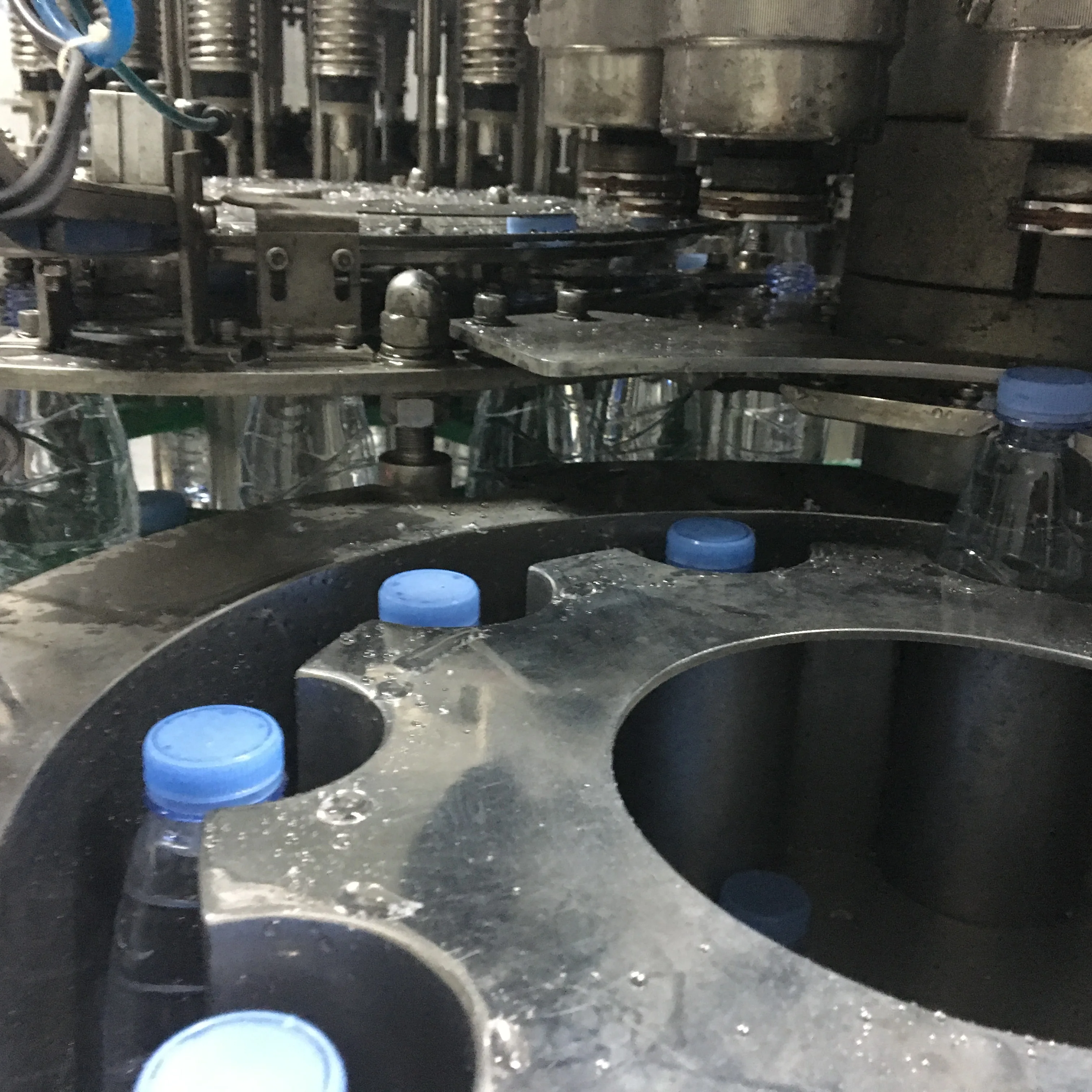 Fully automatic pure water bottling machine monoblock washing filling capping 3 in 1 machine