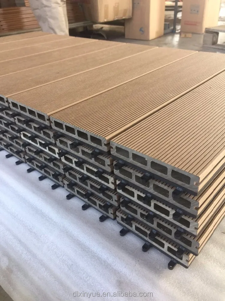 
300*300*22mm factory hot sale WPC DIY decking flooring,wood plastic composite diy tiles deck floor,interlock wpc DIY decking 