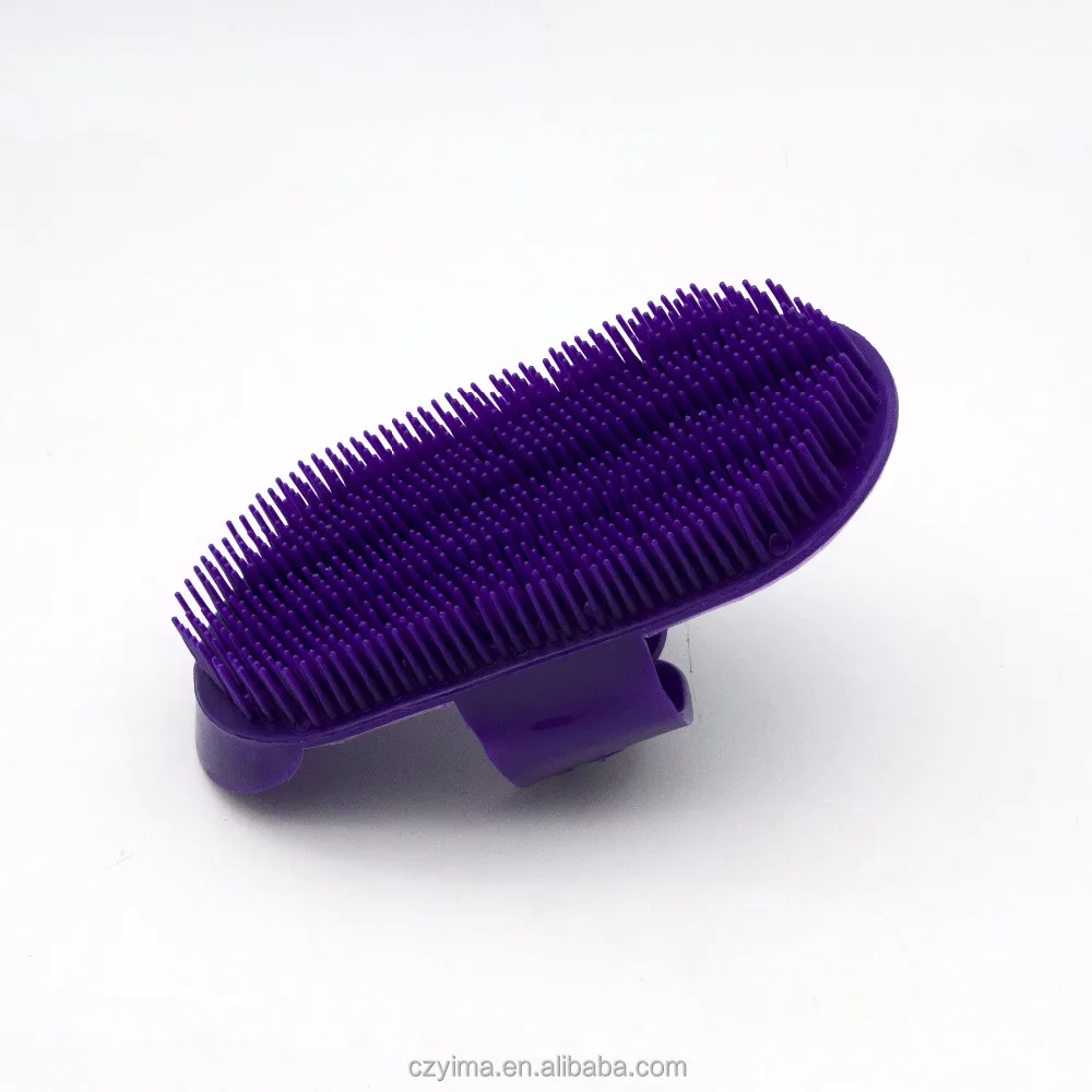 Colorful Big plastic horse curry comb