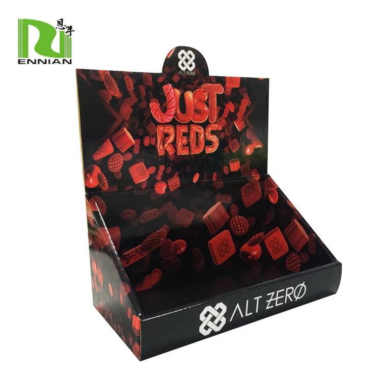 Custom design supermarket promotion Advertising cardboard Small Counter Display Stands