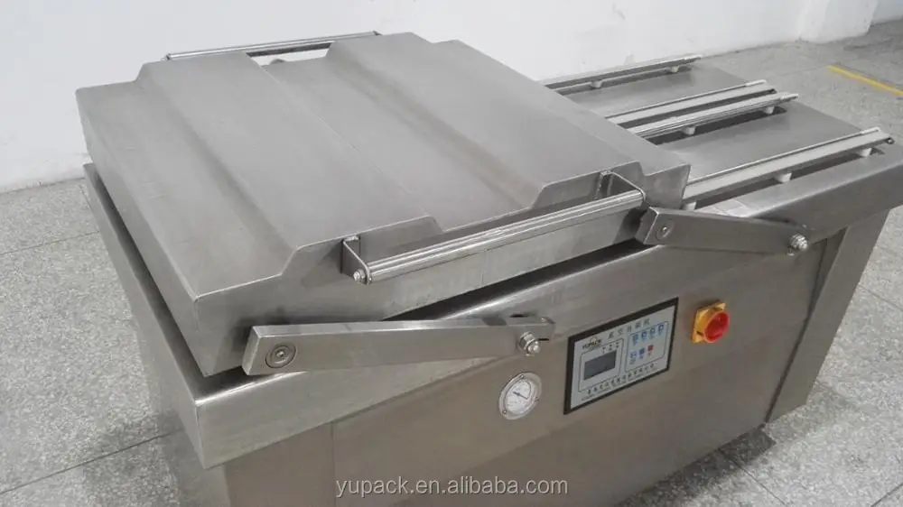 DZ-600/2SD Four Sealing Lines Double Chamber Vacuum Packaging Machine  for Food / Fresh Meat