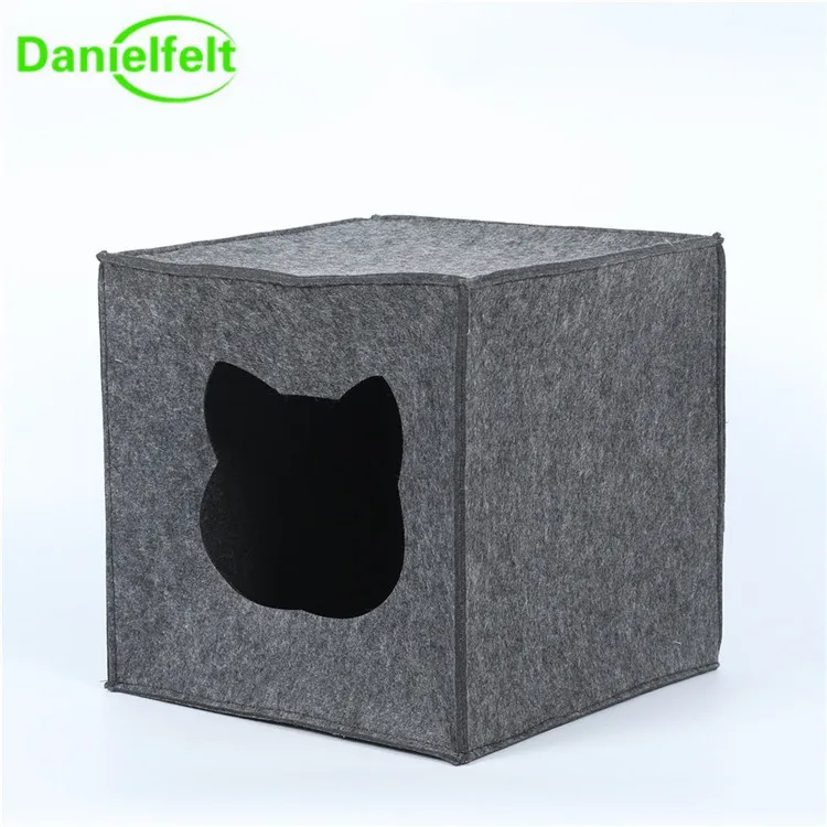 Felt Pet Dog Cave House Dog Bed Cat Nest