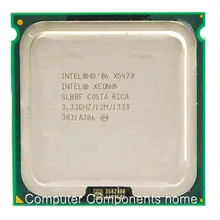 Original X5470 CPU processor (3.33GHz /LGA771/12MB L2 Cache/Quad Core/FSB 1333) server CPU with two 771 to 775 adapters