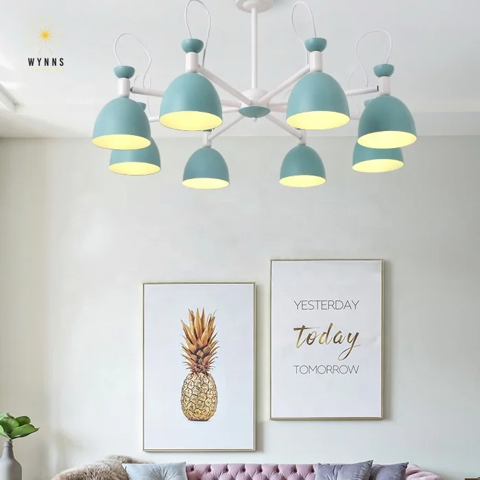 Low ceiling modern simple chandelier lighting Nordic postmodern flush mount lights semi-flush mount lighting home decoration