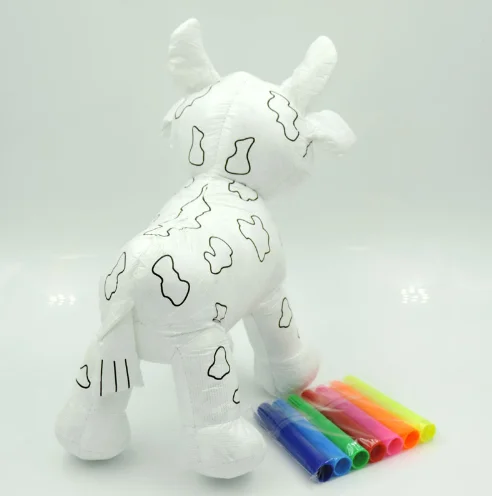 Diy-картина игрушечной набитые сделанные своими руками Крупный рогатый скот живопись игрушка плюшевая