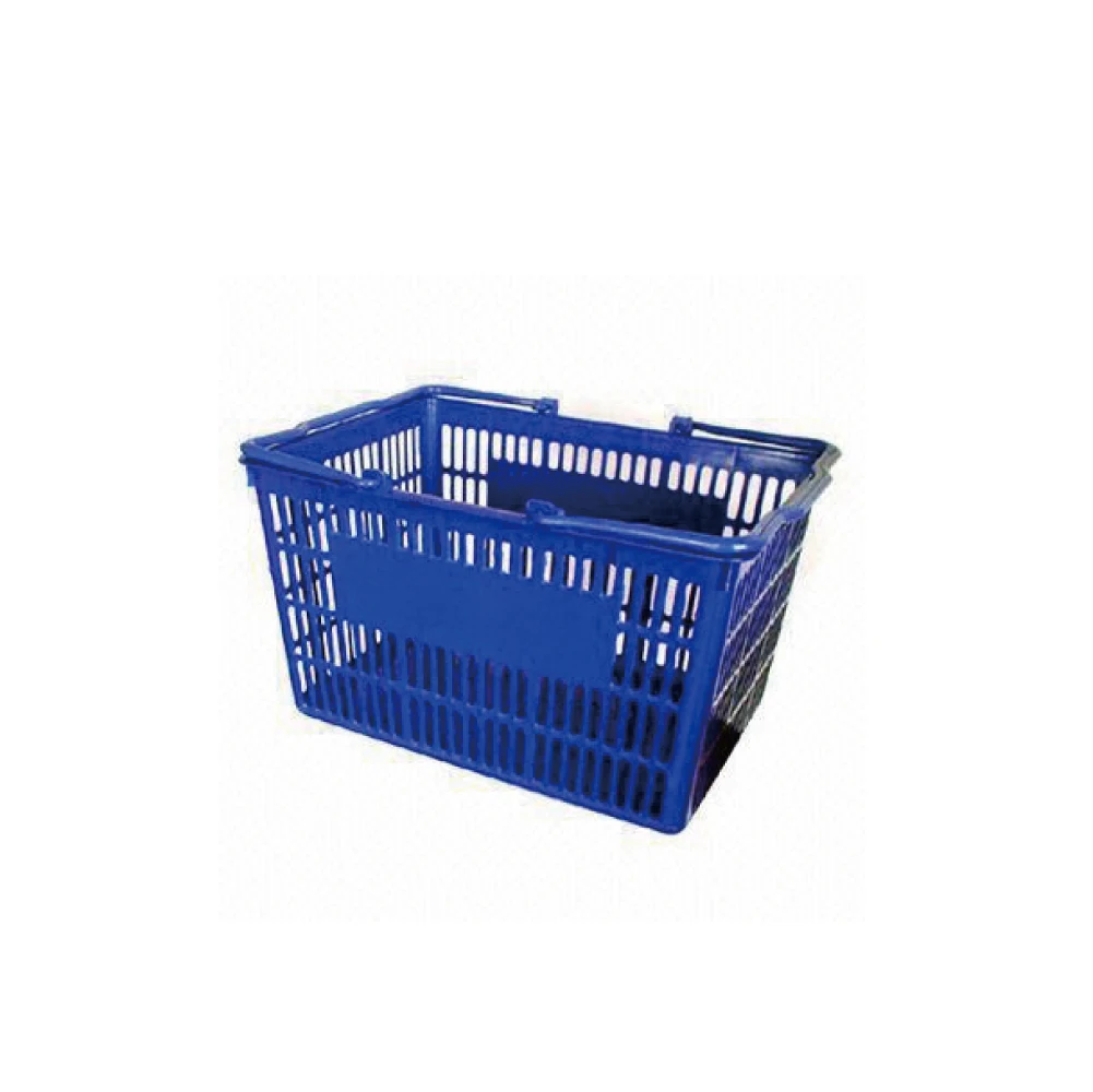 customized color plastic shopping basket with wheels