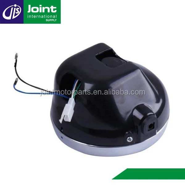 Plastic/Glass 12V 35W Motorcycle Round Headlight for Motorcycle YBR125