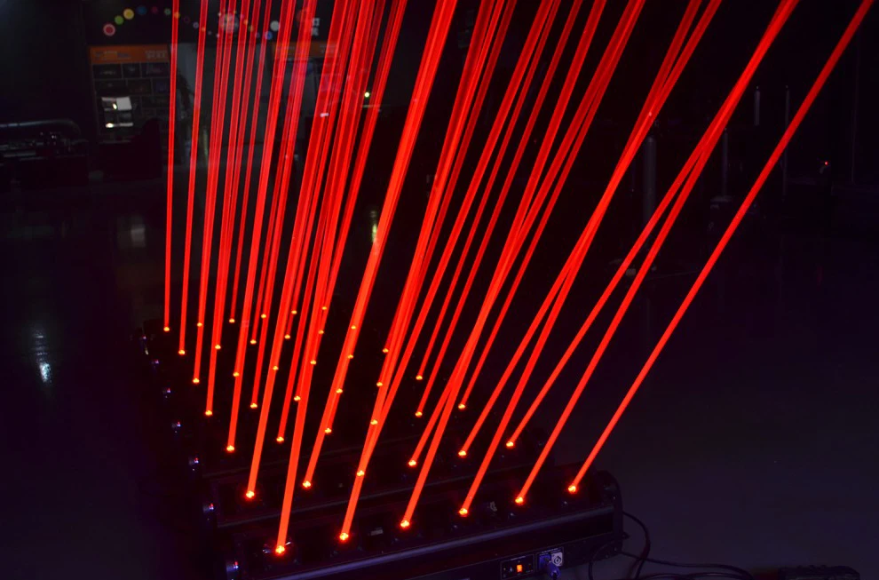 Red/blue/green 8 Heads Moving Head Array Laser Light bar