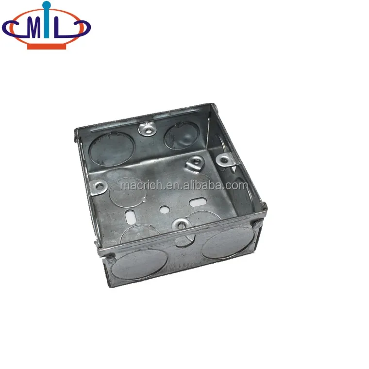 
UL Listed Galvanized Steel Metallic Electrical 3X3 Junction Box Outlet box 