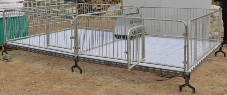 Galvanized Pig Farming Equipment hog farrowing crates nursery pen design