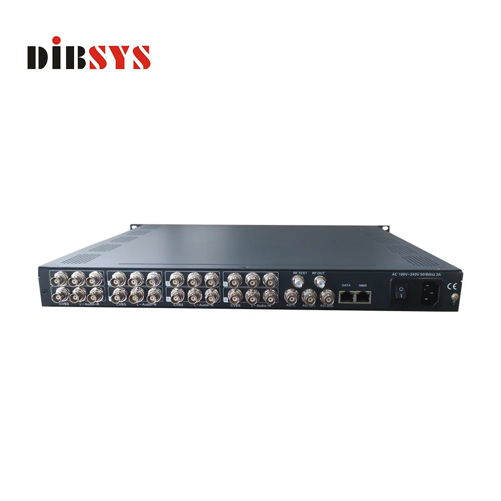 8 каналов AV к DVB-C модуляторам