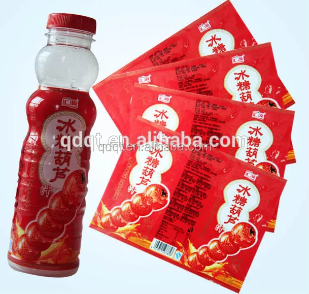 China Printed PVC/PET thermal label shrink sleeve for bottles