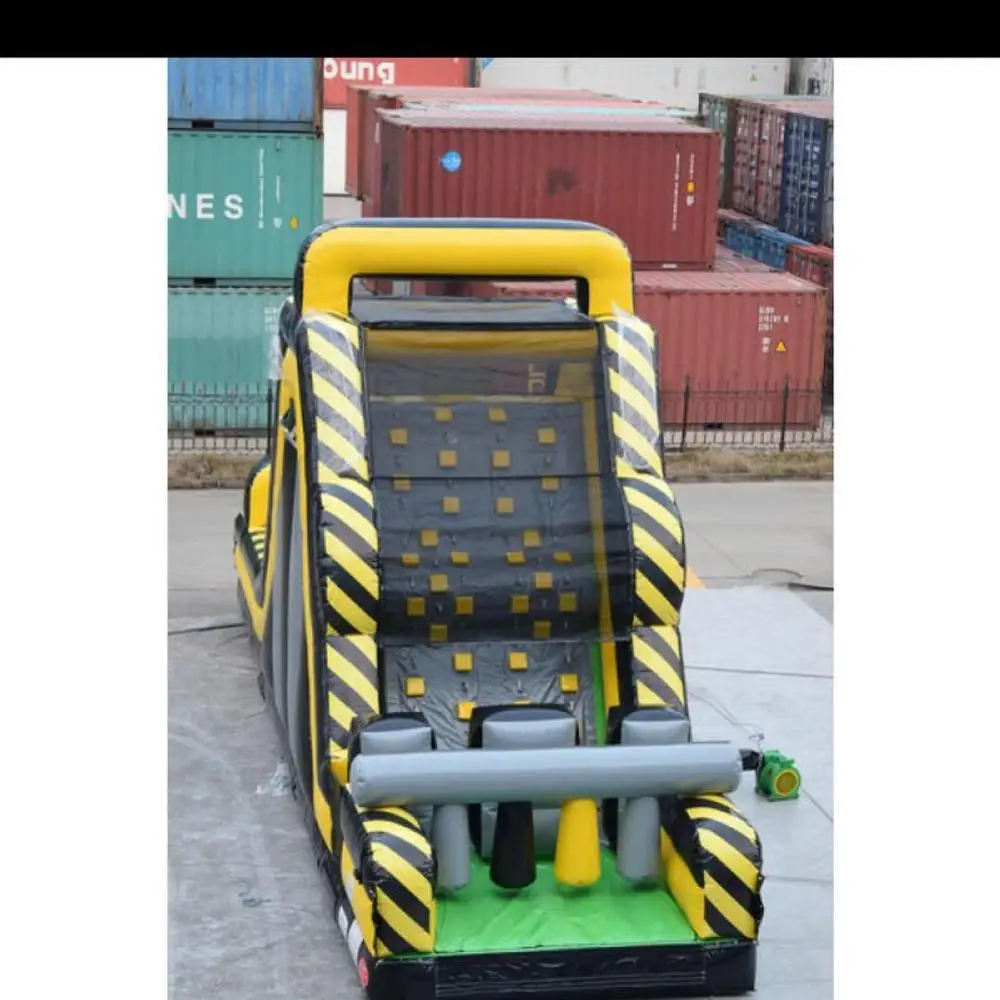 Лидер продаж 2019, надувная наземная горка с препятствиями для гоночных автомобилей