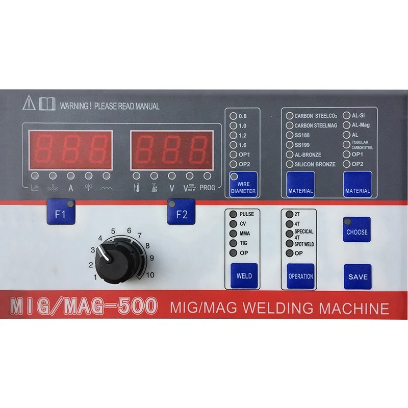 High Speed Double Pulse MIG/MAG 500A Welders Aluminum Welding Machine