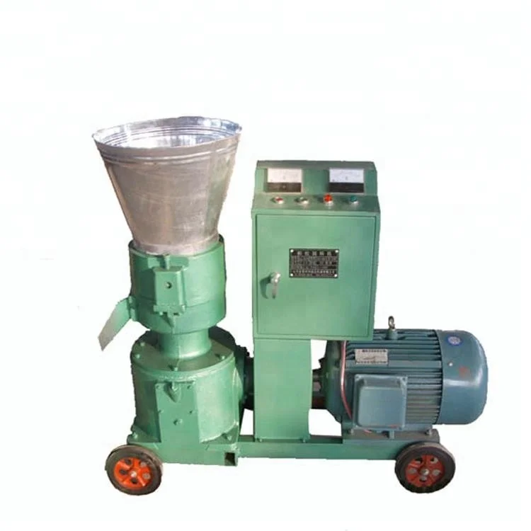 PM-200E rabbit cattle poultry wood animal feed pellet machine small wood pellet mill