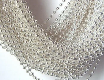 1000 feet 2.4mm silver ball chain with 500 FREE connectors