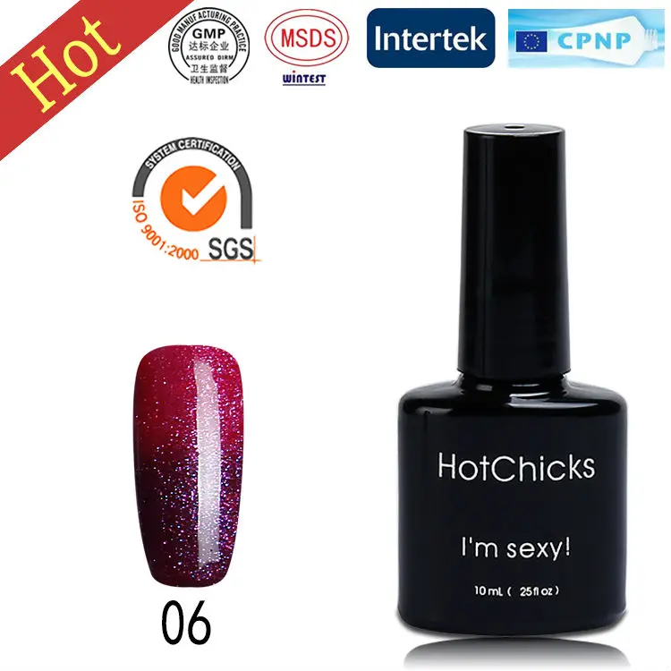 2019  new innovation nail art 12 colors temperature change gel polish