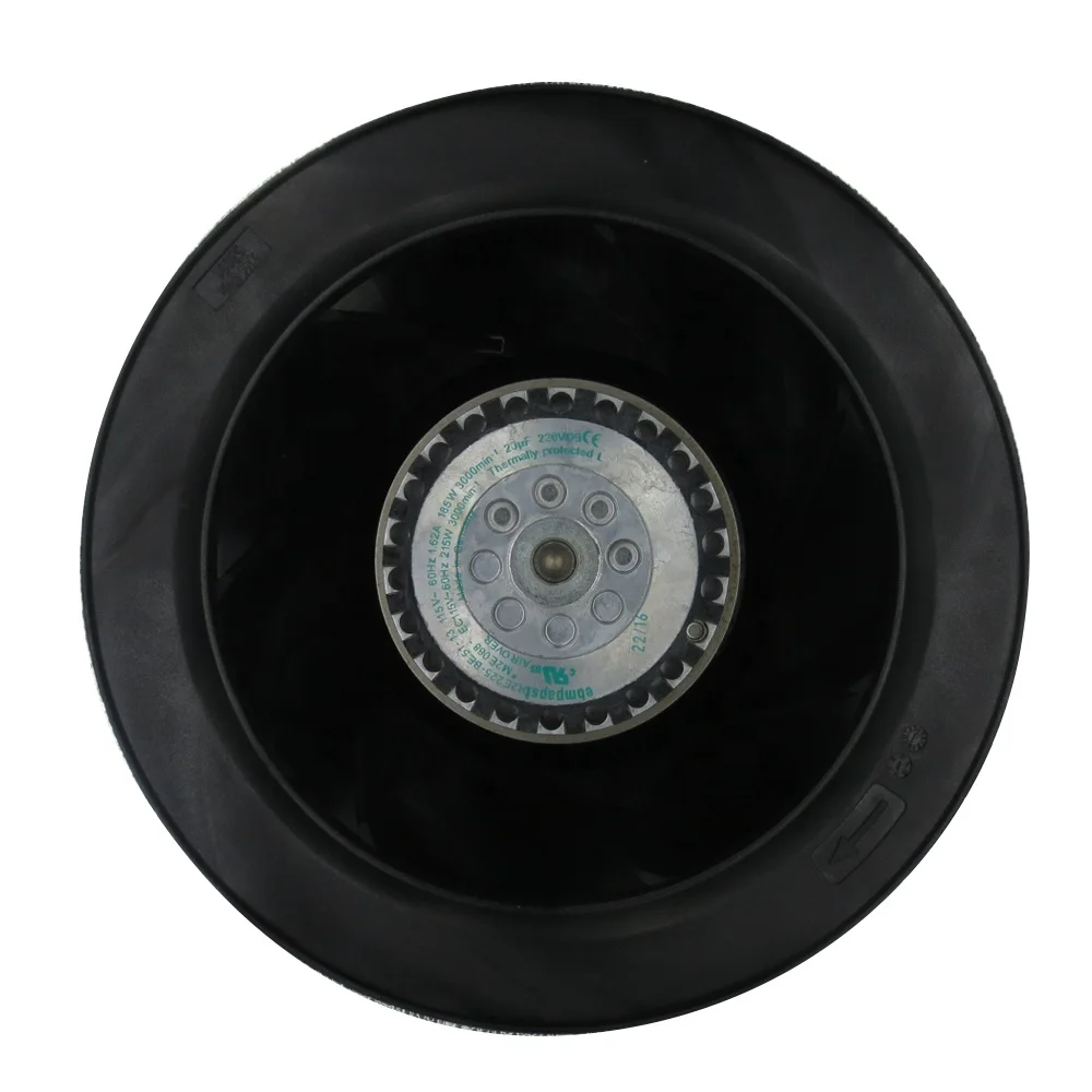 Ebmpapst R2E225-BE51-13 115V 756CFM 75dB Ball Bearing  AC Motorized Impeller Centrifugal Cooling Fan