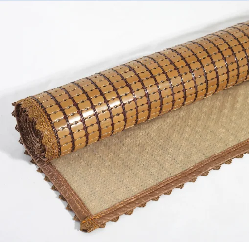 Bamboo foldable bed with mattress cooling bamboo polymer bed mattress